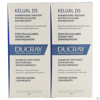 Ducray kelual ds sh a/pellicul.    duo 2x100ml nf
