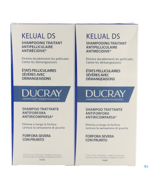 Ducray kelual ds sh a/pellicul.    duo 2x100ml nf