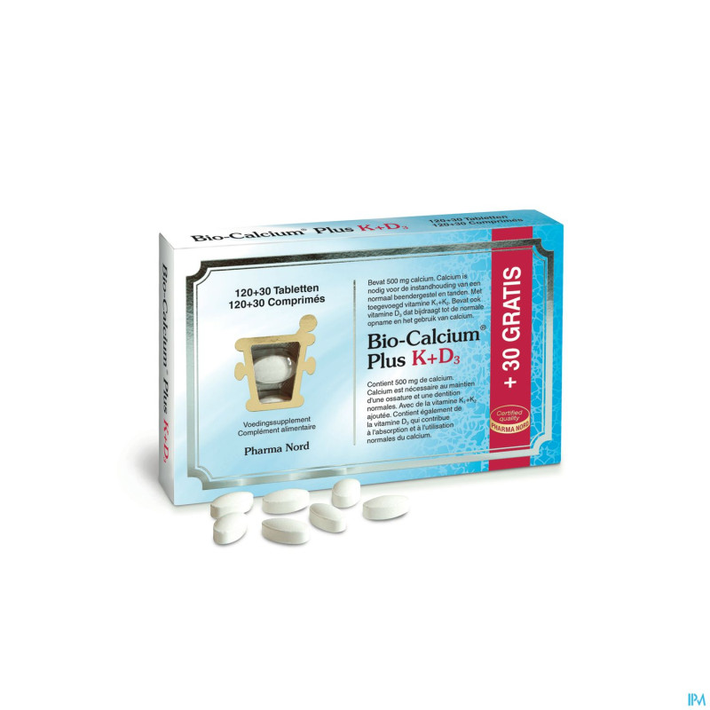 Bio-calcium plus k+d3    comp 120+30 promo