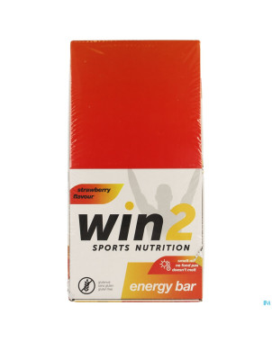 Win2 energy bar fraise    35x40g