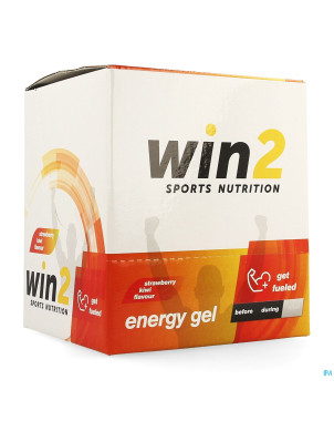 Win2 energy gel fraise kiwi  18x40g
