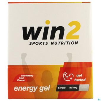 Win2 energy gel fraise kiwi  18x40g