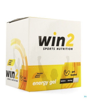 Win2 energy gel banane peche 18x40g