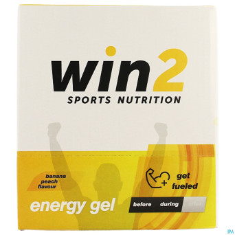 Win2 energy gel banane peche 18x40g