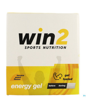 Win2 energy gel banane peche 18x40g