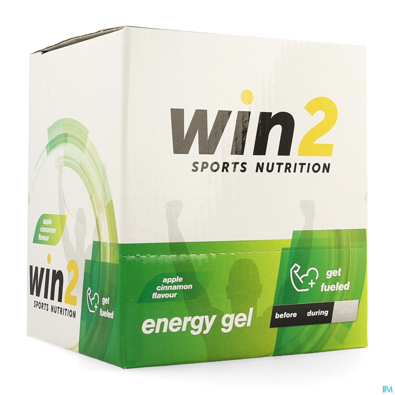 Win2 energy gel pomme canelle 18x40g