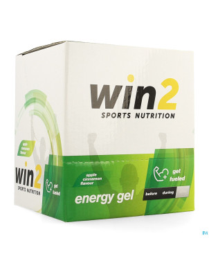 Win2 energy gel pomme canelle 18x40g