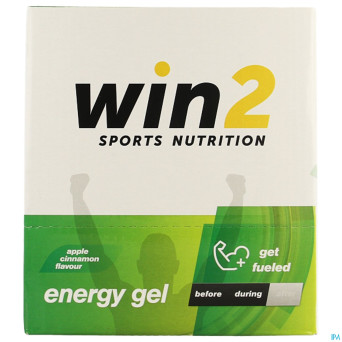 Win2 energy gel pomme canelle 18x40g