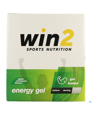 Win2 energy gel pomme canelle 18x40g