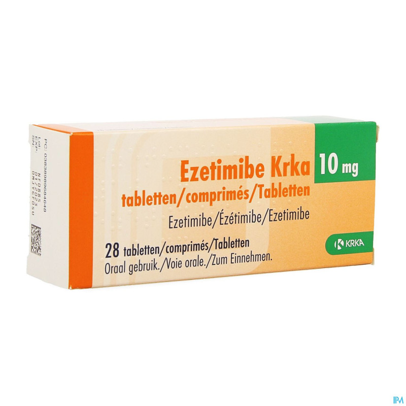 Ezetimibe krka  10mg comp 28