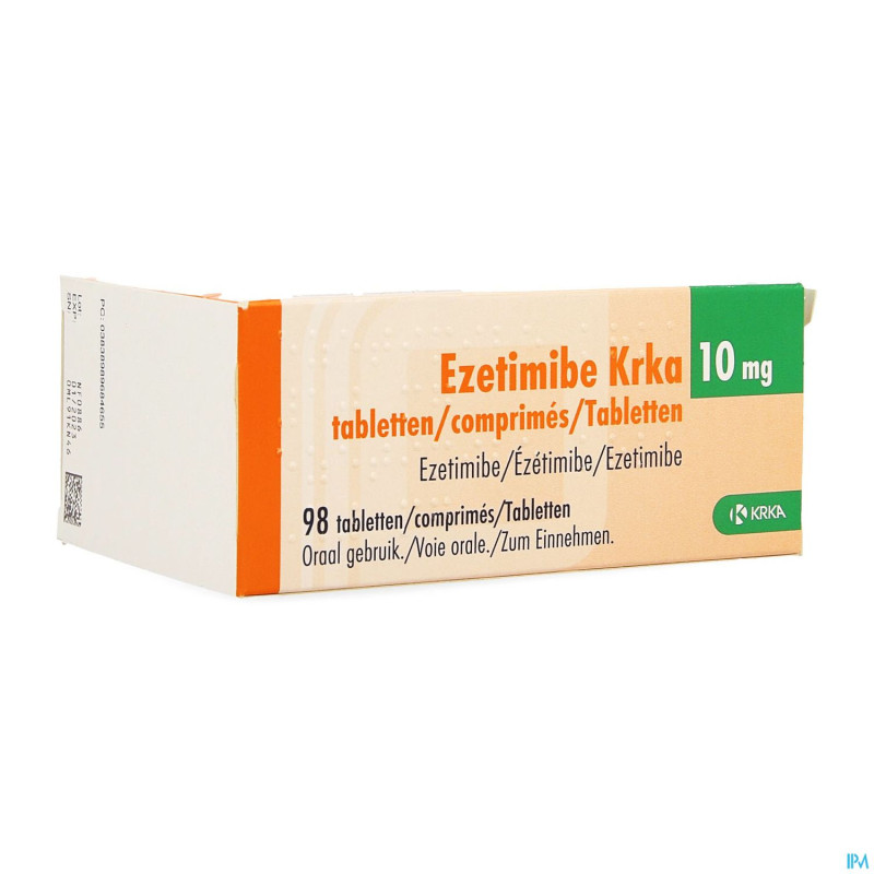 Ezetimibe krka  10mg comp 98