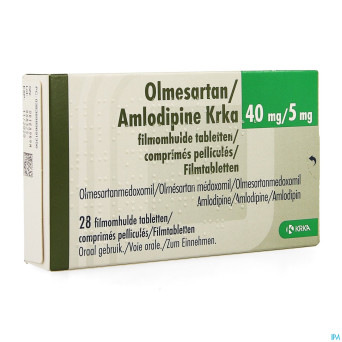 Olmesartan amlodipine krka 40/ 5mg comp pell 28
