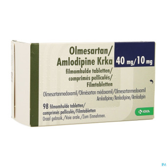 Olmesartan amlodipine krka 40/10mg comp pell 98