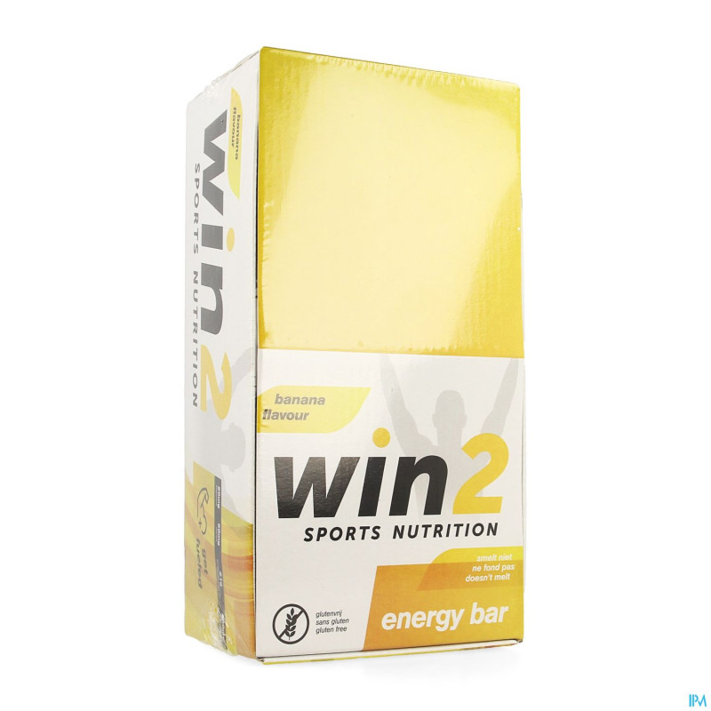 Win2 energy bar banane    35x40g