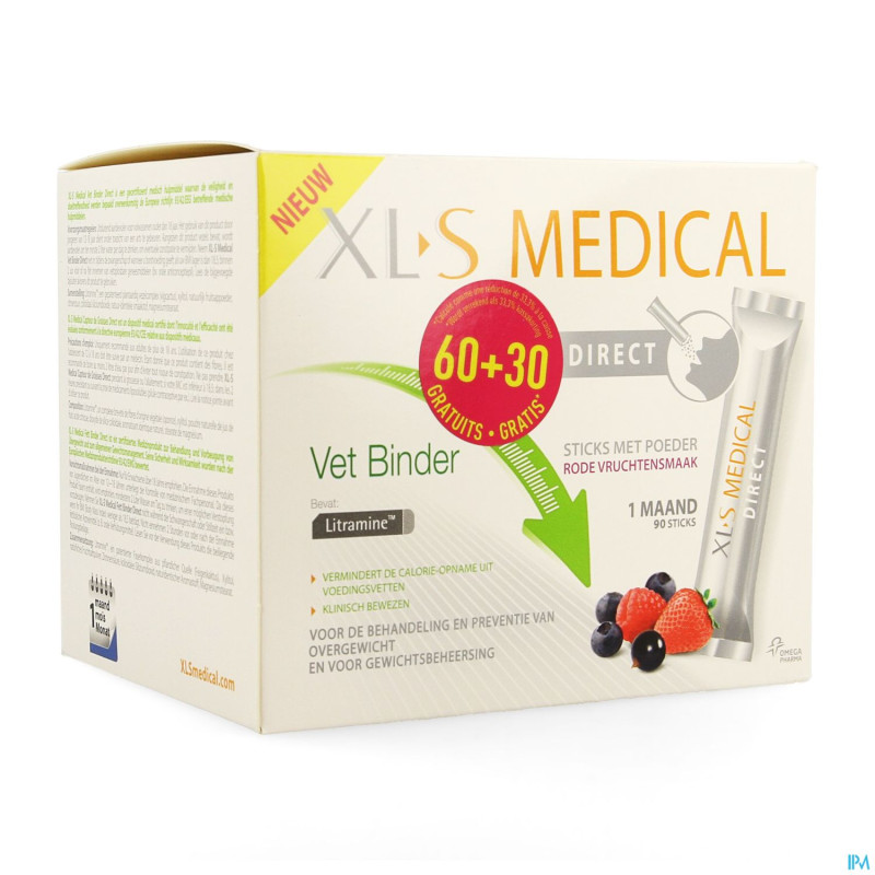 Xls med. capt.de graisses    stick 60 + 30 gratuit