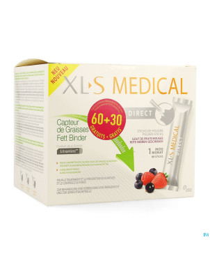 Xls med. capt.de graisses    stick 60 + 30 gratuit