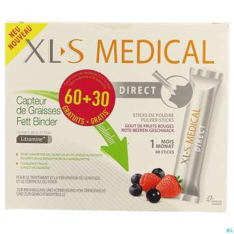 Xls med. capt.de graisses    stick 60 + 30 gratuit