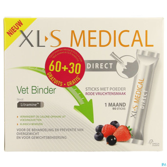 Xls med. capt.de graisses    stick 60 + 30 gratuit