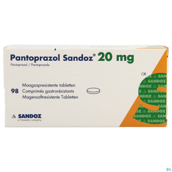 Pantoprazol sandoz impex. 20mg gastro. comp 98 pip