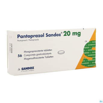 Pantoprazol sandoz impex. 20mg gastro. comp 56 pip
