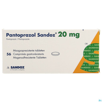 Pantoprazol sandoz impex. 20mg gastro. comp 56 pip