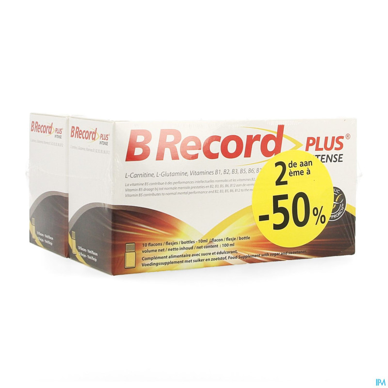 B record plus intense flacon 20x10ml promo 2e -50%