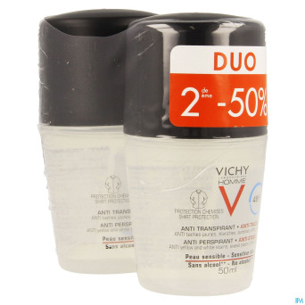 Vichy homme deo 48h a/trace duo 2x50ml