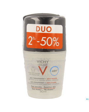 Vichy homme deo 48h a/trace duo 2x50ml