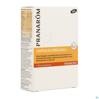 Pranarom pranacaps origan+ caps 30