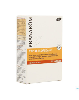 Pranarom pranacaps origan+ caps 30