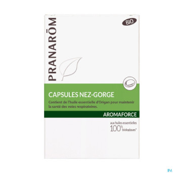 Pranarom aromaforce nez gorge caps 30