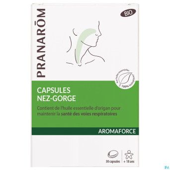 Pranarom aromaforce nez gorge caps 30