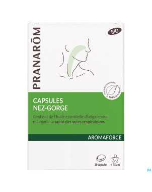 Pranarom aromaforce nez gorge caps 30
