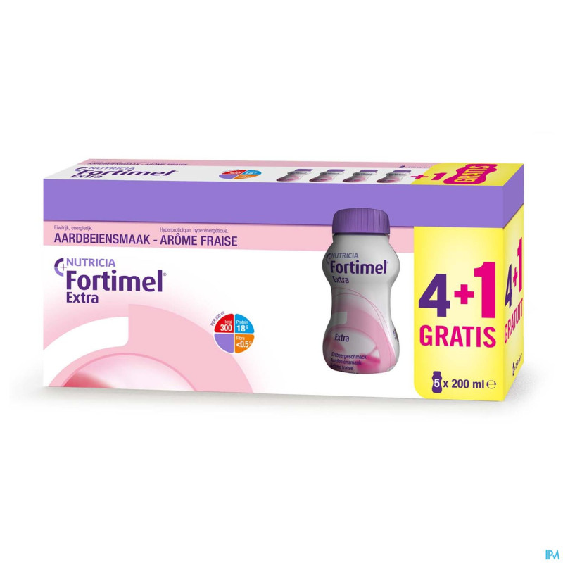 Fortimel extra fraise limited edition    5x200ml