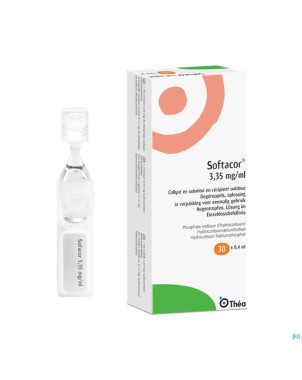 Softacor 3,35mg/ml collyre unidose 30 x 0,4ml