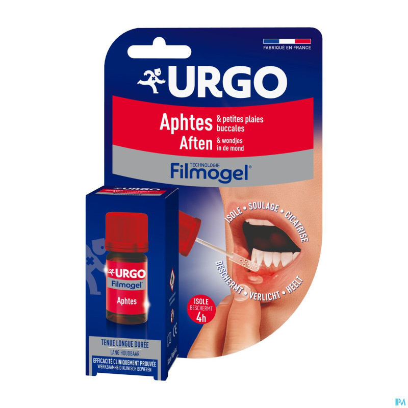 Urgo aphtes plaies buccale gout fruit filmogel 6ml