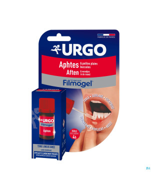 Urgo aphtes plaies buccale gout fruit filmogel 6ml