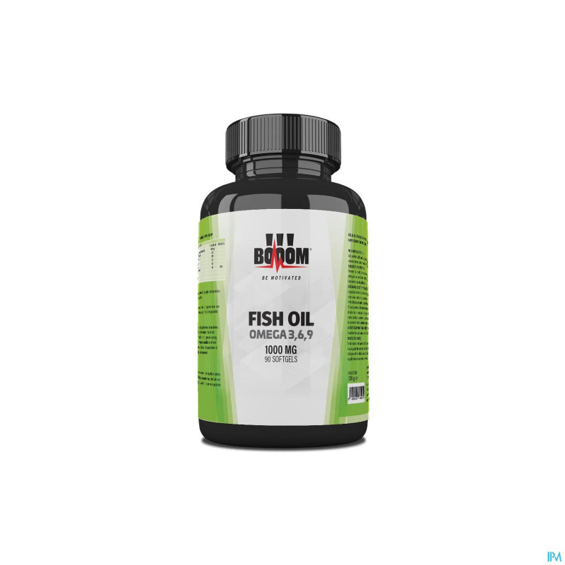 Booom fish oil omega 3/6/9 1000mg    softgel 90