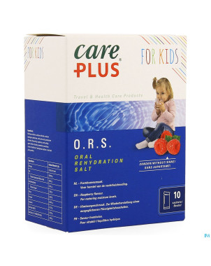 Care plus ors kids raspberry    sachet 10x5,3g