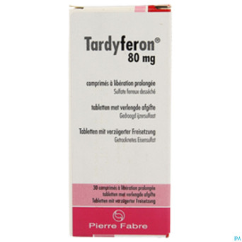 Tardyferon pi pharma 80mg lib.prolongee comp30 pip