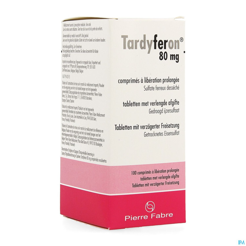 Tardyferon pi pharma 80mg lib.prolong.comp100 pip