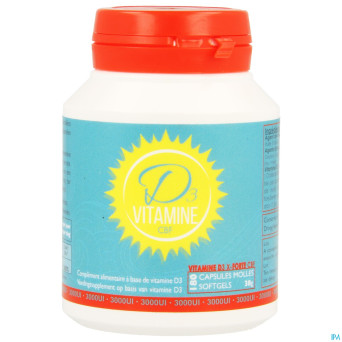Vitamine d3 cbf x-forte 3000ui    softgels 180