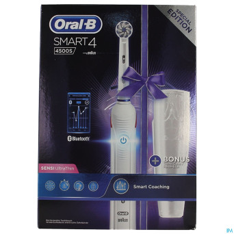 Oral-b smart 4500s sens. bad elect.noir+travelcase