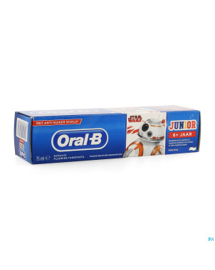Oral b dentifrice junior starwars 6+