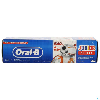 Oral b dentifrice junior starwars 6+