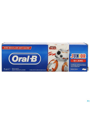 Oral b dentifrice junior starwars 6+