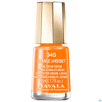 Mavala vao 345 orange sherbet   5ml
