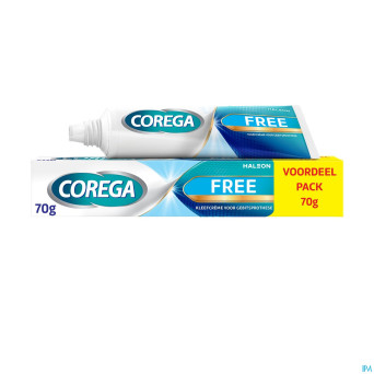 Corega free creme adhesive    70g