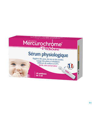 Mercurochrome pitchoune solu. saline isoto. 40x5ml