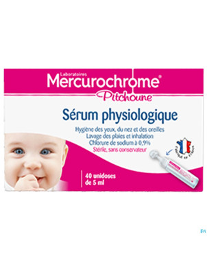 Mercurochrome pitchoune solu. saline isoto. 40x5ml